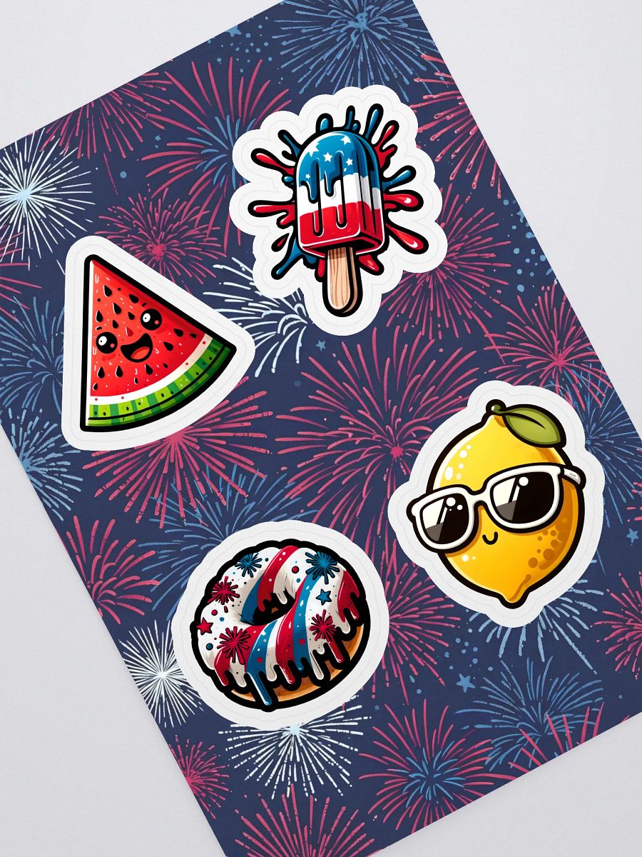 4th of July Summer Foods Sticker Sheet product image (1)