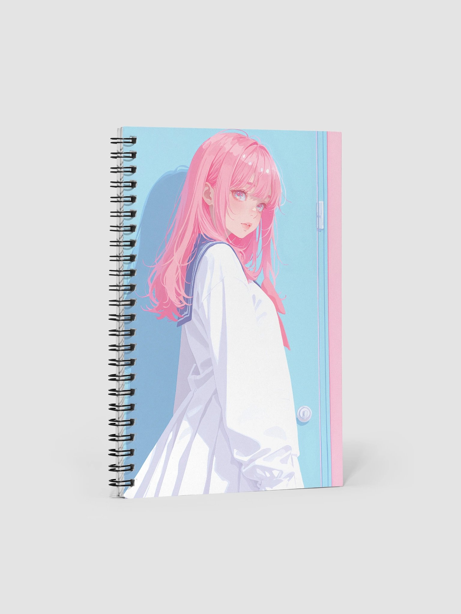Sailor-Style Pink Hair Notebook product image (1)