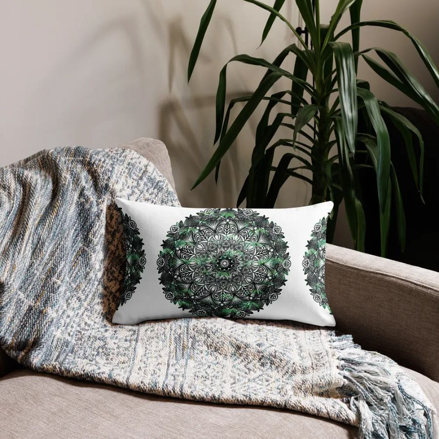 Verdant Oasis Premium Pillow Case product image (6)