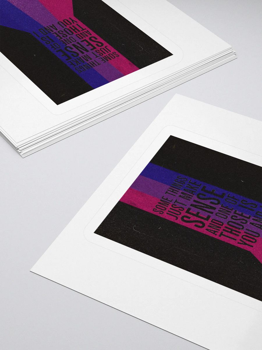 you and i - bisexual pride flag - die cut sticker product image (12)