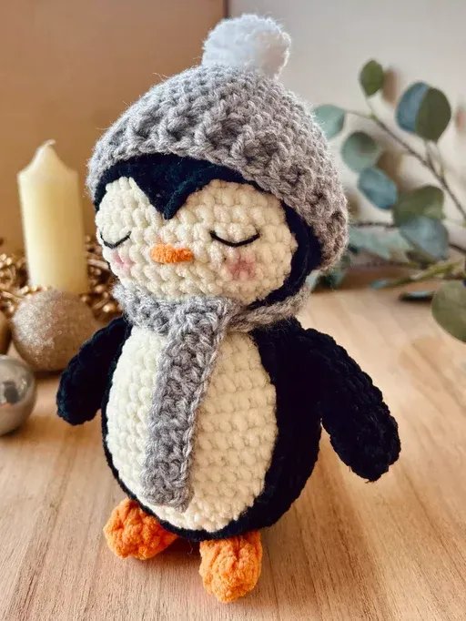 Gemütlicher Weihnachts-Pinguin Häkelanleitung product image (3)