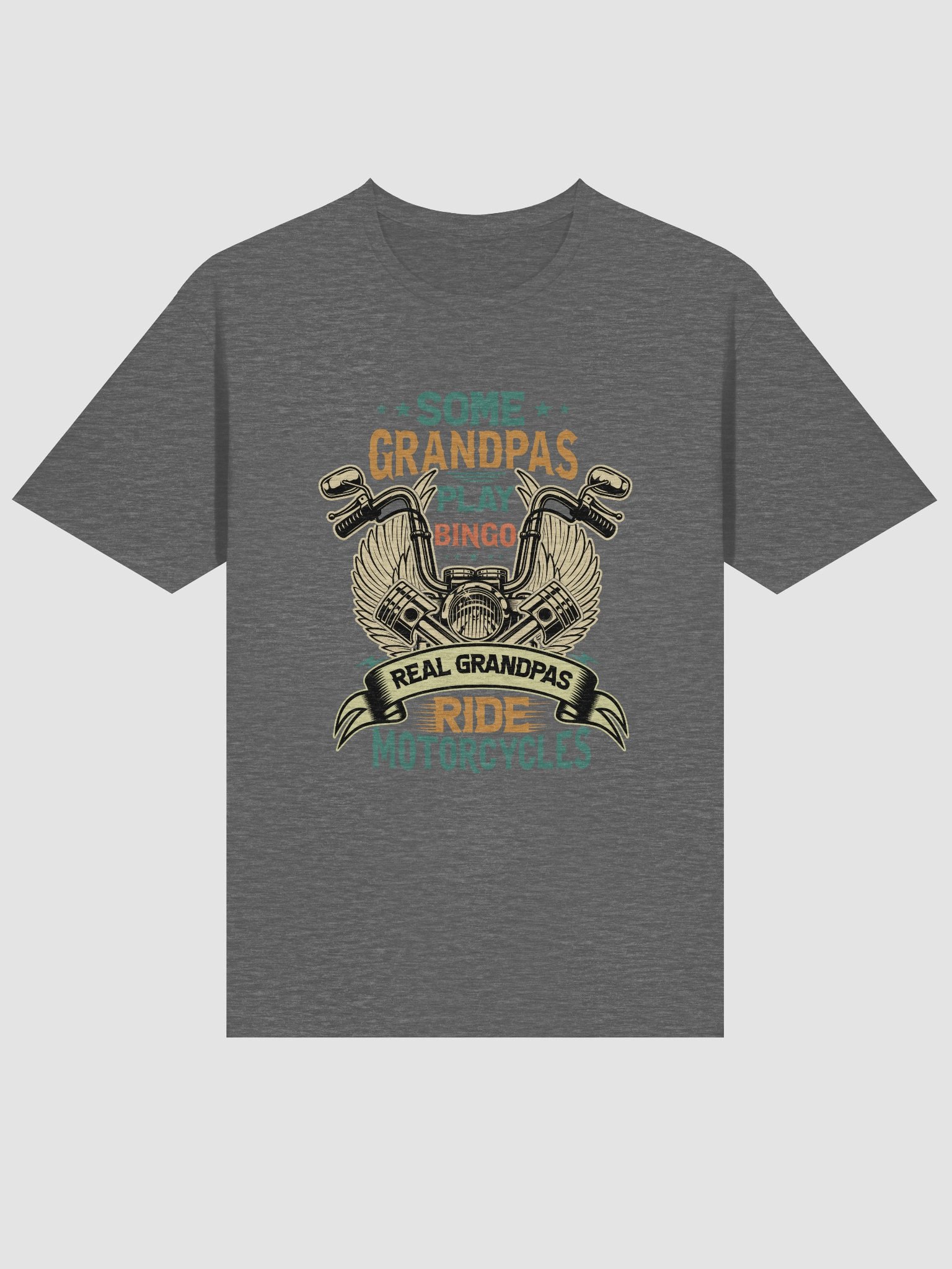 Some Grandpas Play Bingo Real Grandpas Ride Motorcycles Gifts For Grandpa T-shirt product image (3)