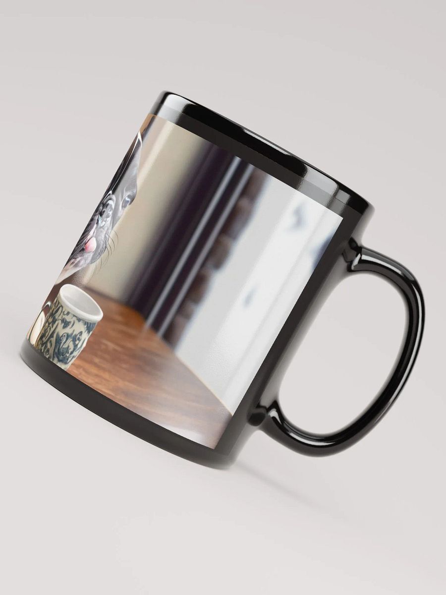 Sleek Black Glossy Mug for Coffee, Tea, or Hot Chocolate (11oz or 15oz) product image (6)