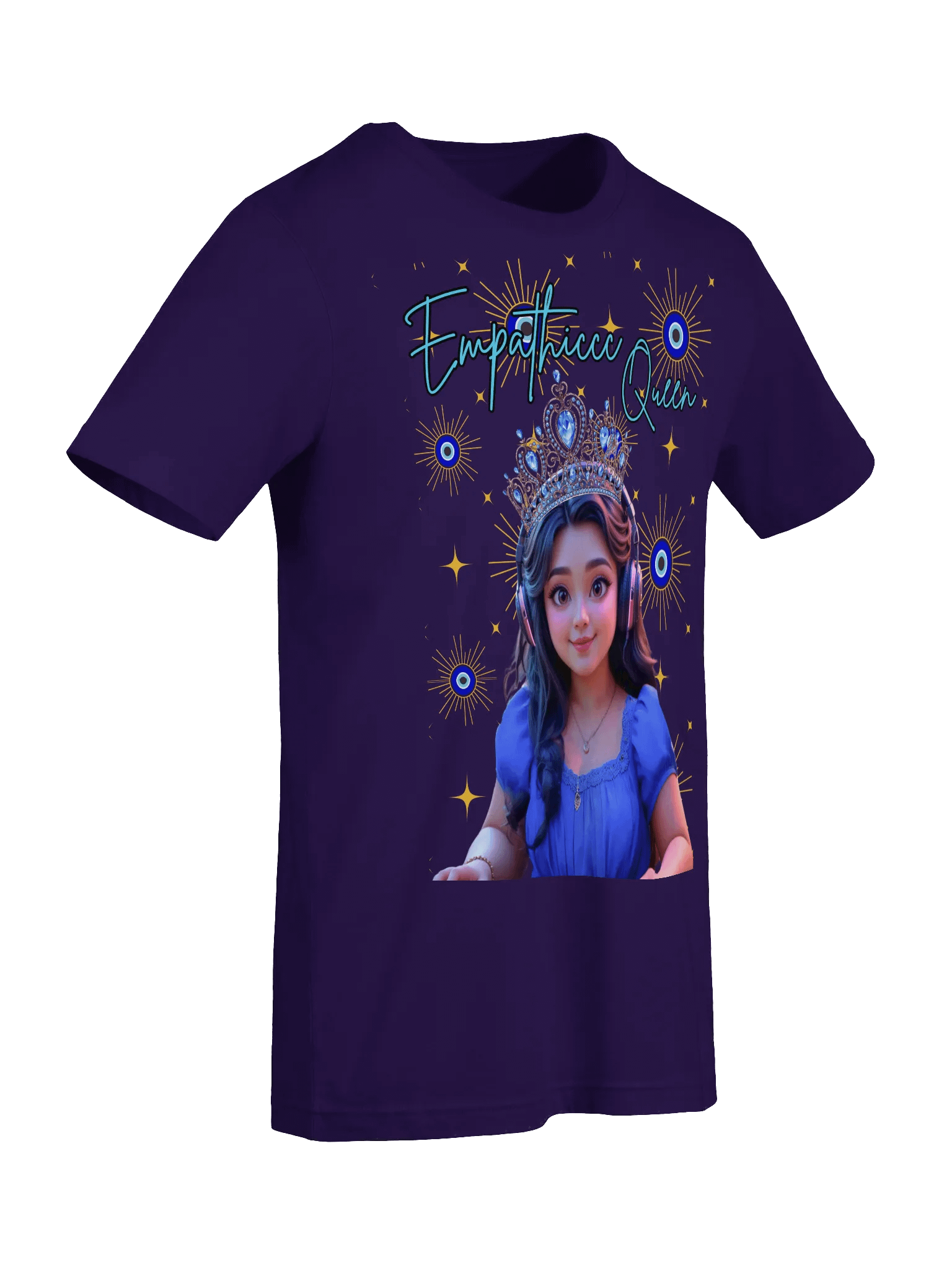 Empathic Queen Cartoon Crown T-Shirt product image (9)