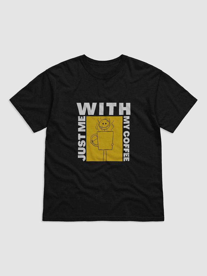 JUST ME WITH MY COFFEE T-SHIRT (WHITE) product image (1)