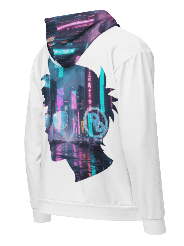 Cyber Dux Full Print Hoodie White product image (2)