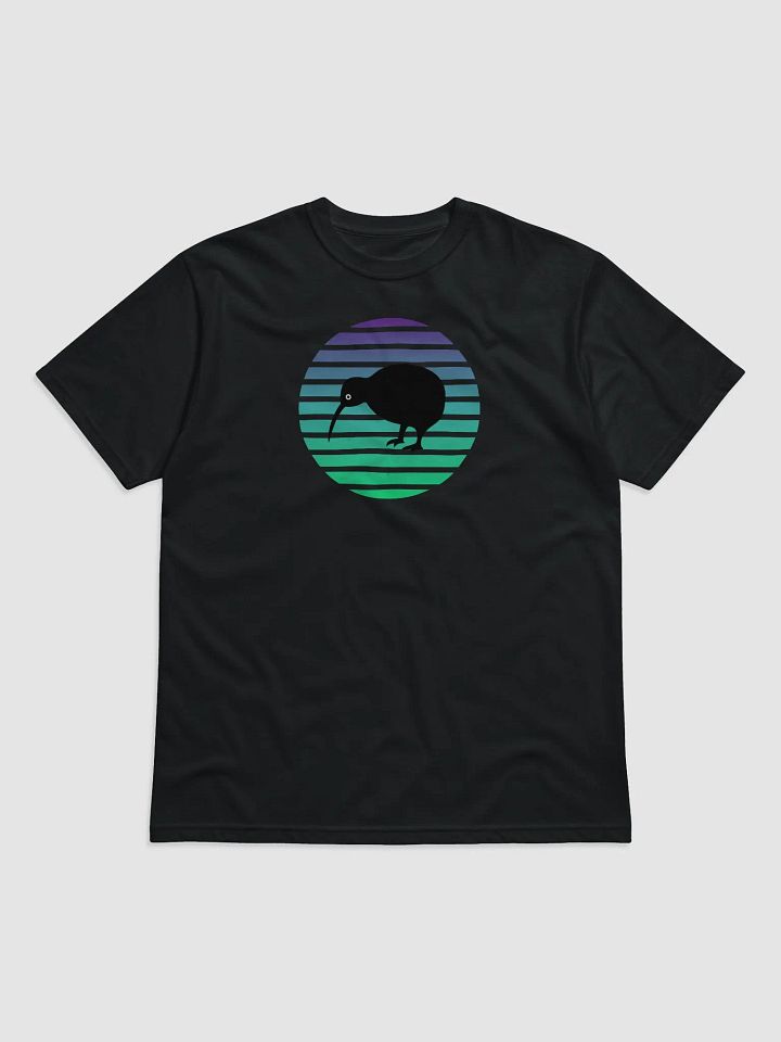 Retro Aqua Blue Sunset and Kiwi Bird product image (1)