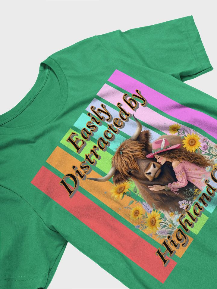Easily Distracted By Highland Cows T-Shirt product image (27)