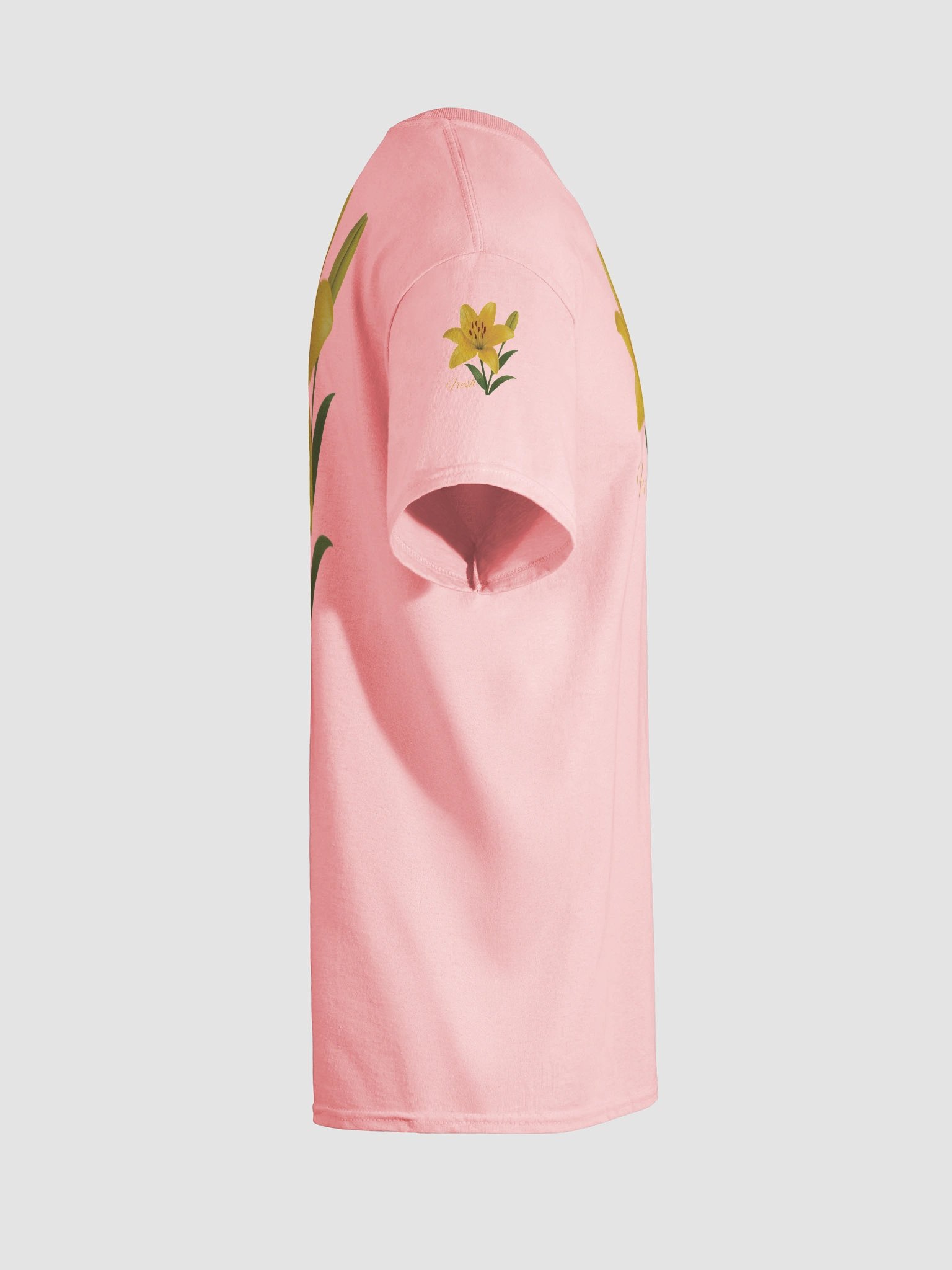 Fresh Yellow Lily Flower – Botanical Floral Graphic Tee product image (48)