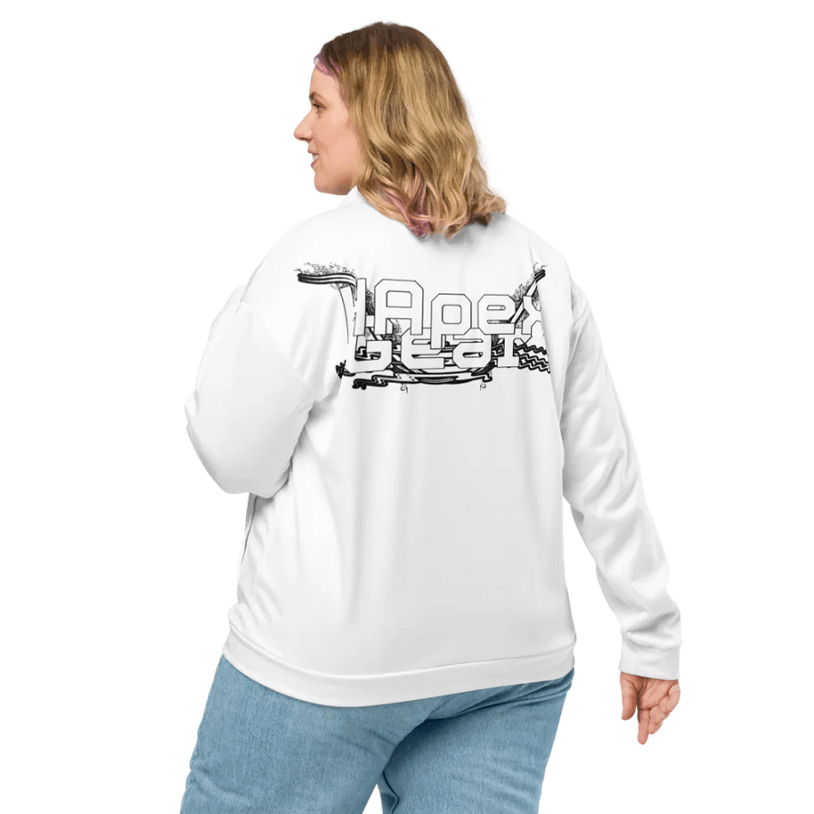 Bomber Jacket - White - White HApex Gear White Logo product image (12)