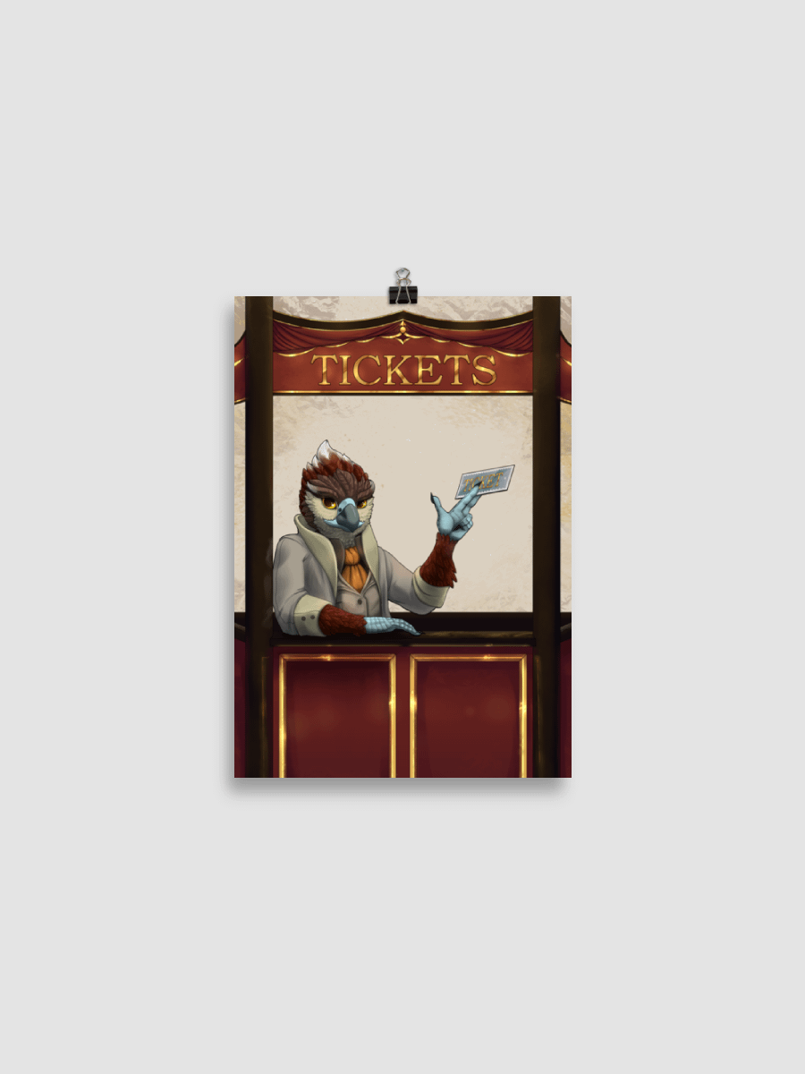 Te'anos ticket Paper Poster (cm) product image (2)