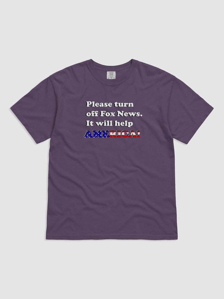 Please Turn Off Fox News. It Will Help America! (Dark) T-Shirt product image (6)