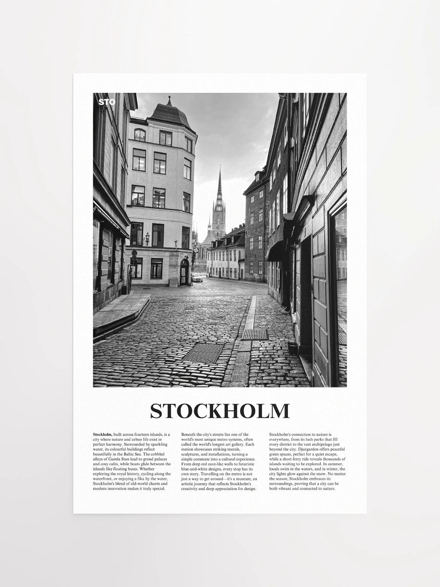 Stockholm 02 Newspaper Poster product image (5)