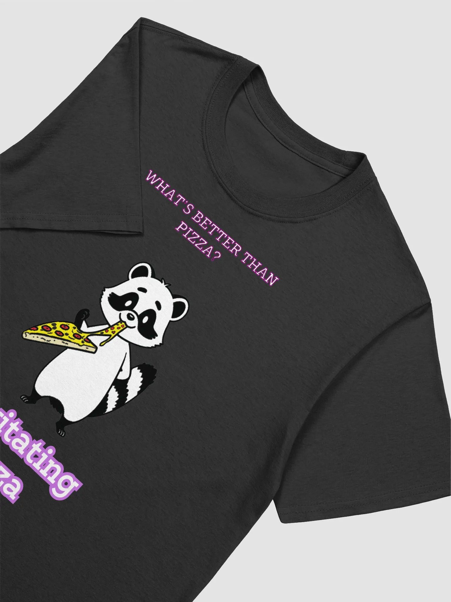 Levitating Pizza Raccoon T-Shirt product image (20)