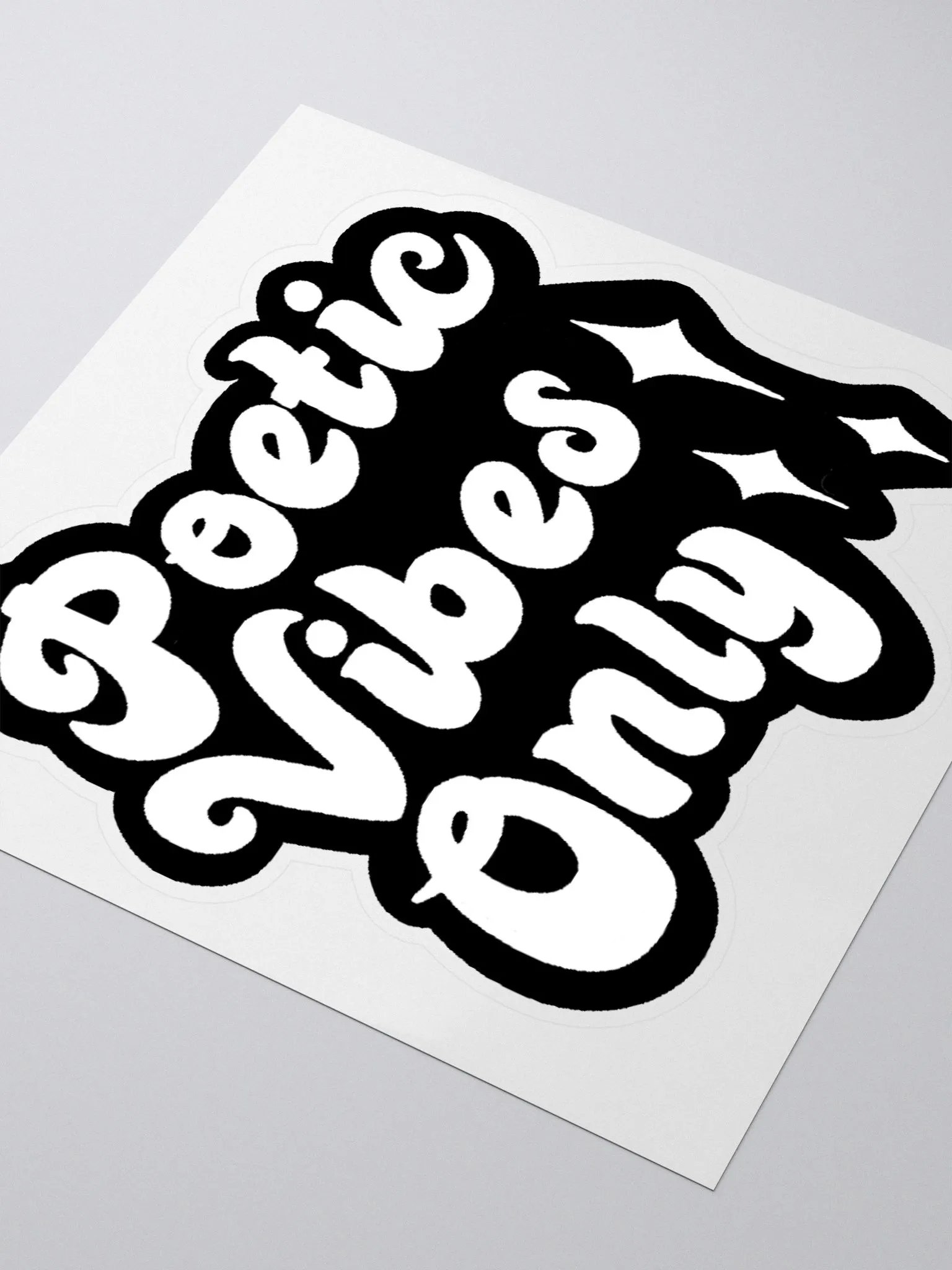 Poetic Vibes Only Sticker product image (3)
