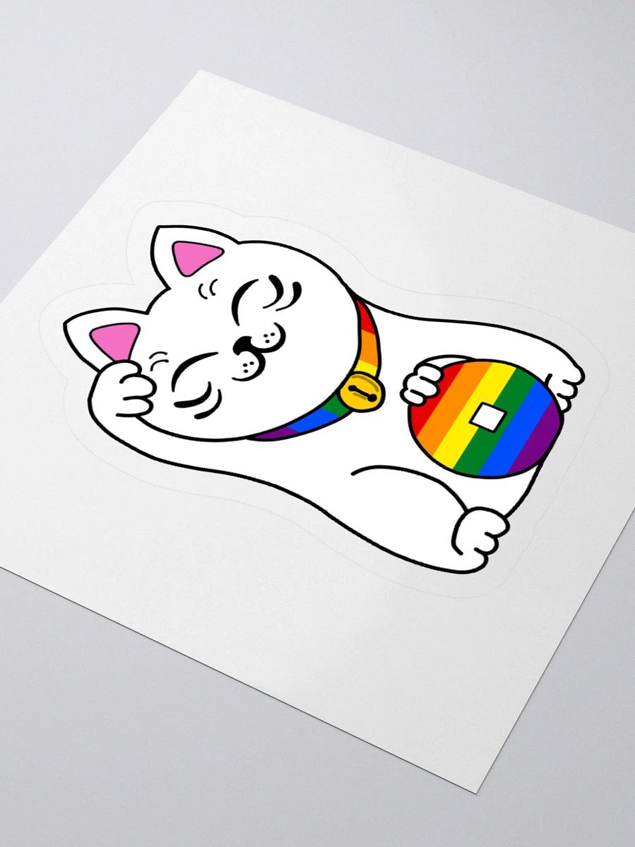Maneki neko pride sticker product image (7)