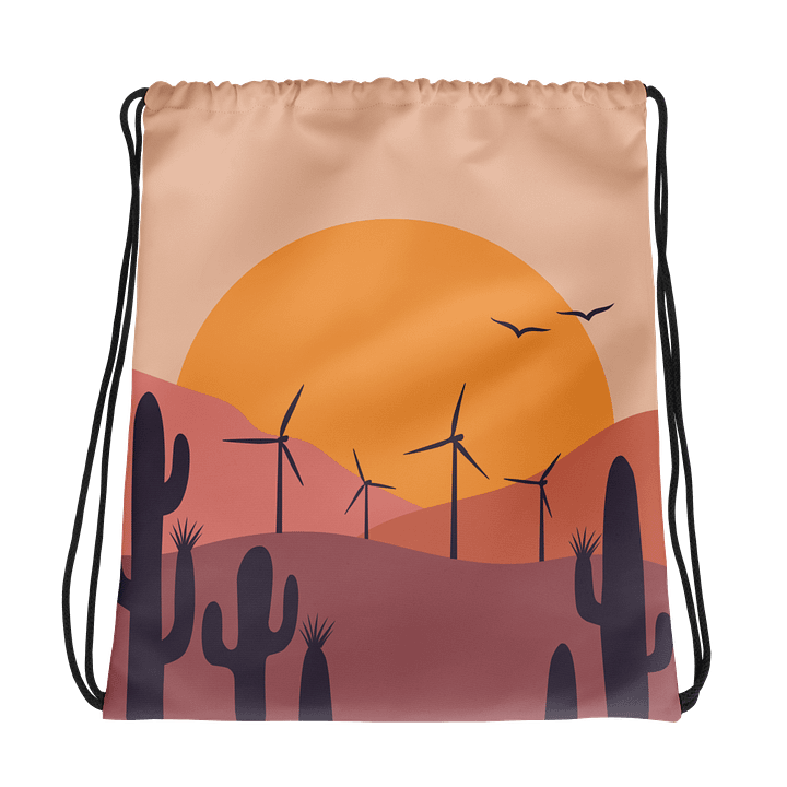 Sunset Wind Drawstring Bag product image (1)