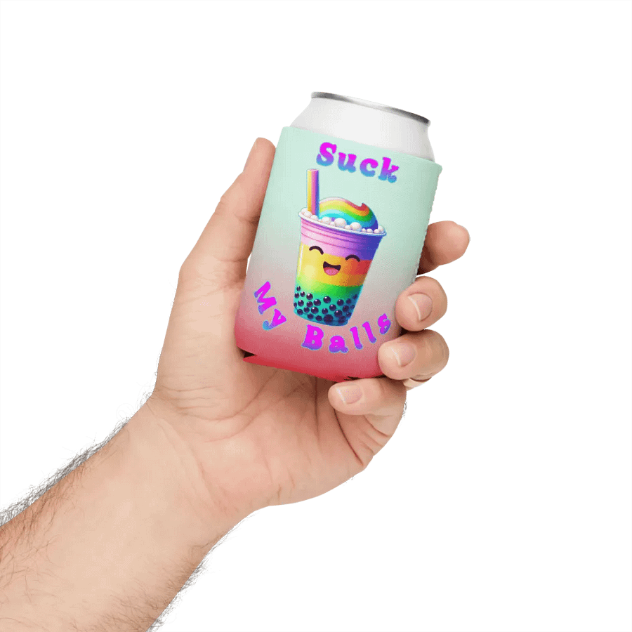 Rainbow Bubble Tea Can Cooler product image (5)