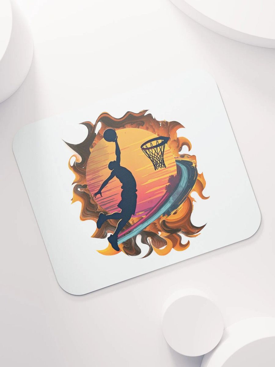 Space Shooter Basketball Sunset Slam Dunk Mouse Pad product image (5)