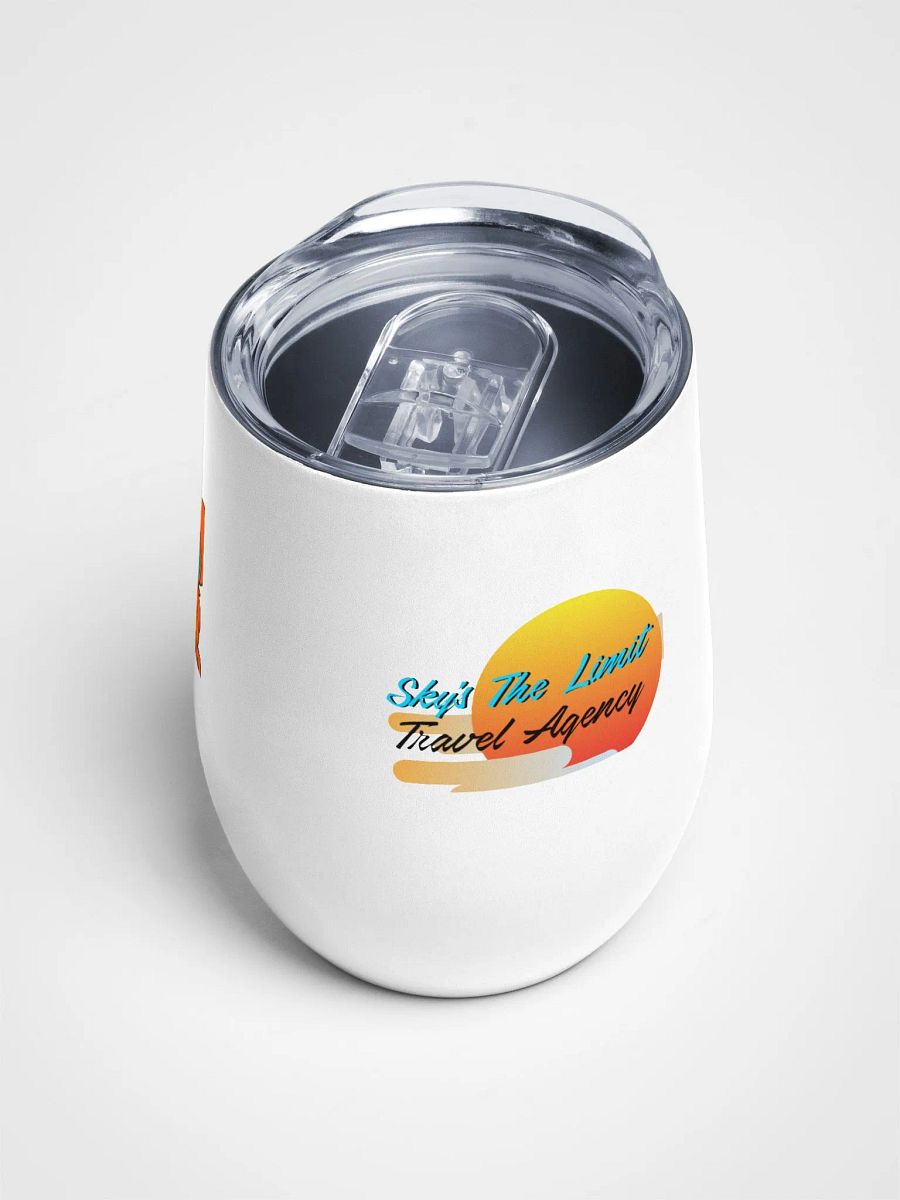 Sky's The Limit Travel Agency Wine Tumbler product image (4)