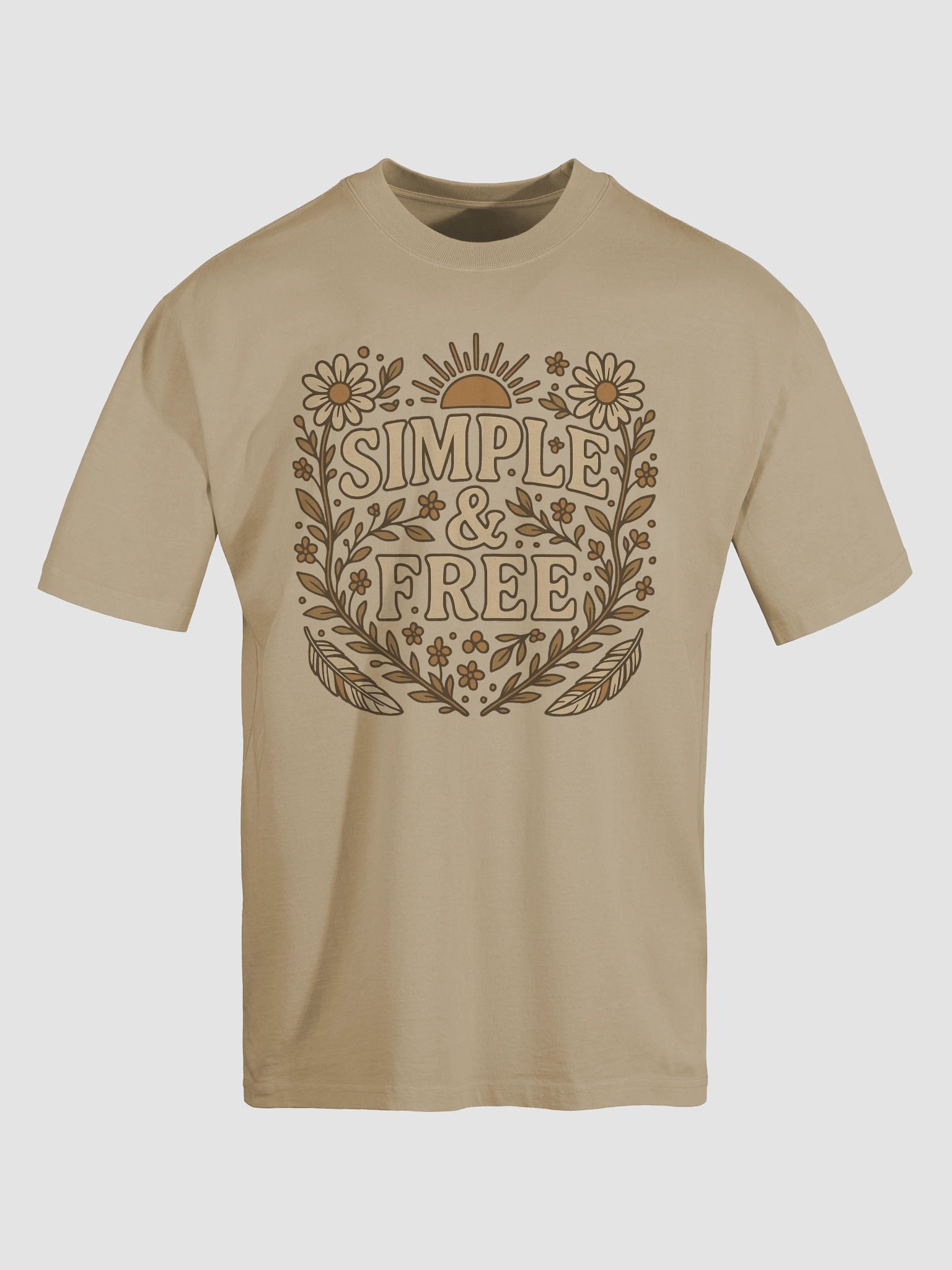Vintage Floral 'Simple & Free Faded Tee product image (17)