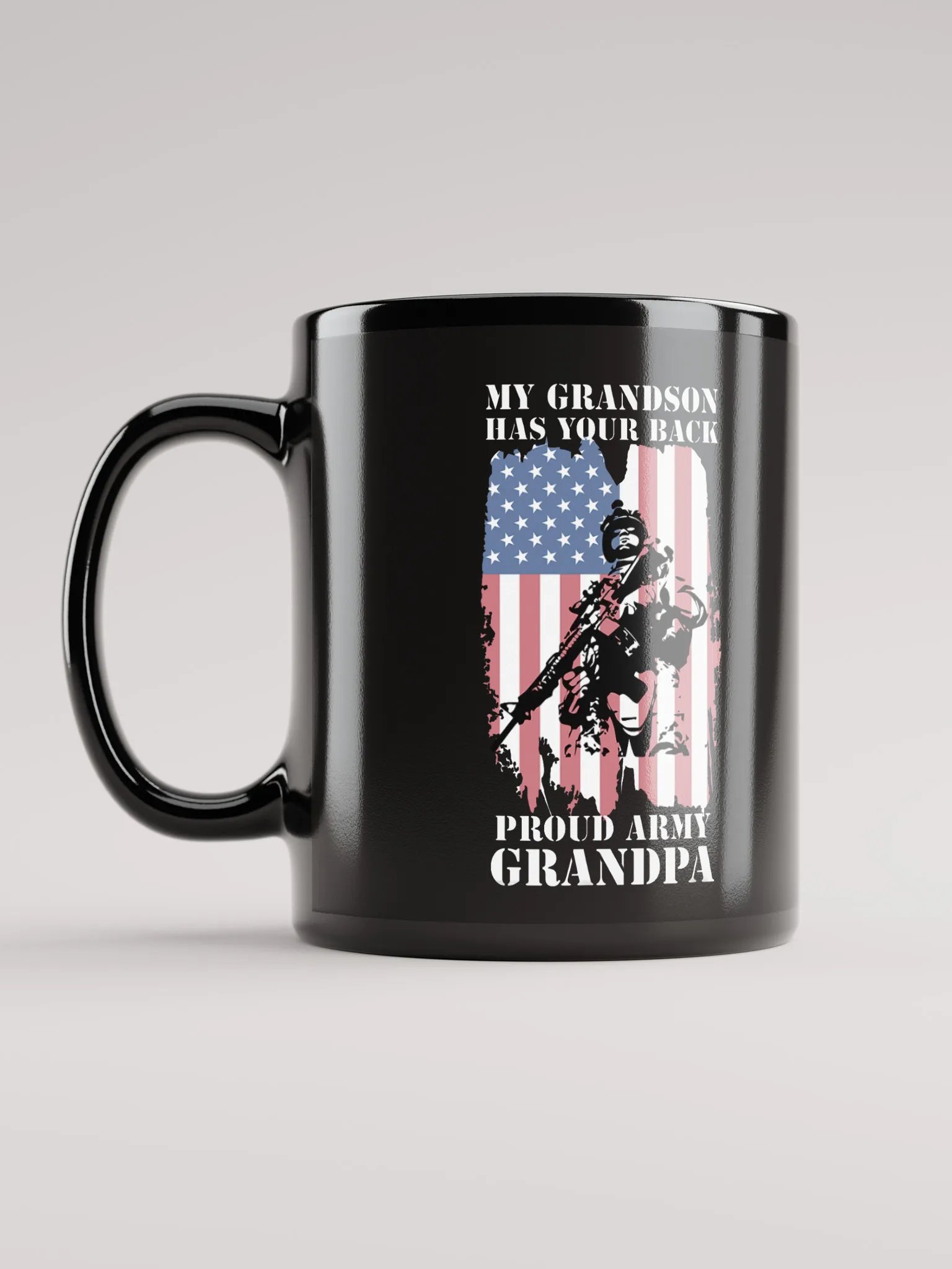 Proud Army Grandpa - Black Mug product image (2)