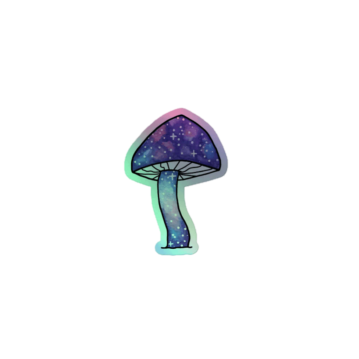 Space Mushie 2 Holographic Sticker product image (1)