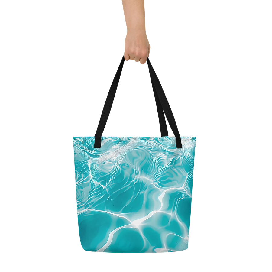 Tote Bag: Refreshing Coolness Shimmering Water Patterns Aquatic Elegance Design product image (9)