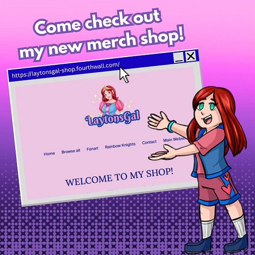 In addition to my Redbubble shop, I now have a shop on Fourthwall!!
What's cool about them is that they have print on demand ...