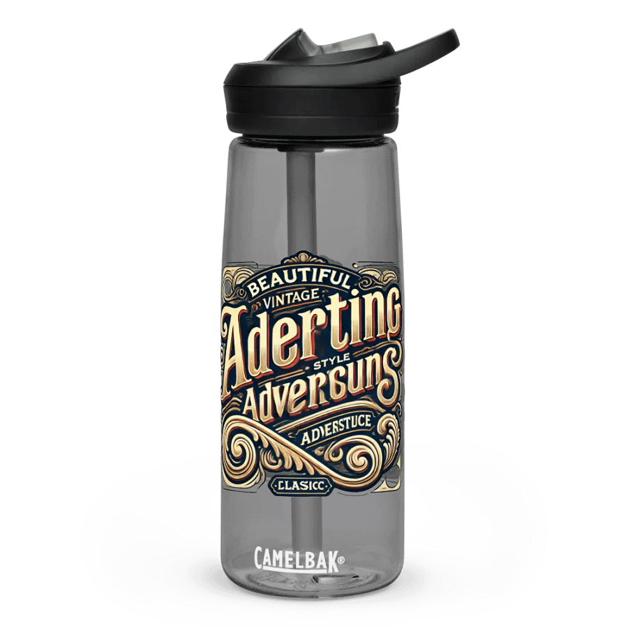 Vintage-Style Ornate Water Bottle Ad product image (1)