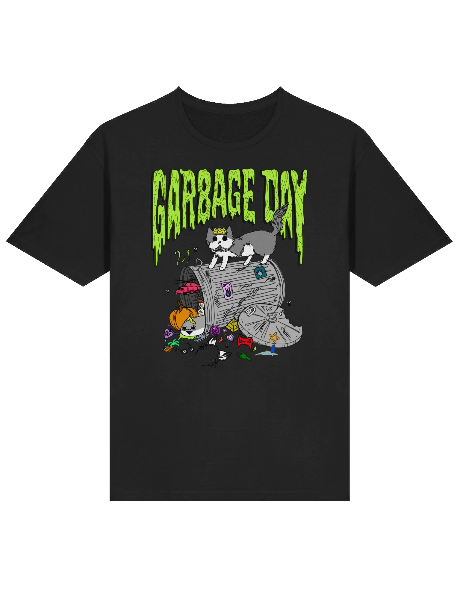 garbage day printed shirt product image (3)