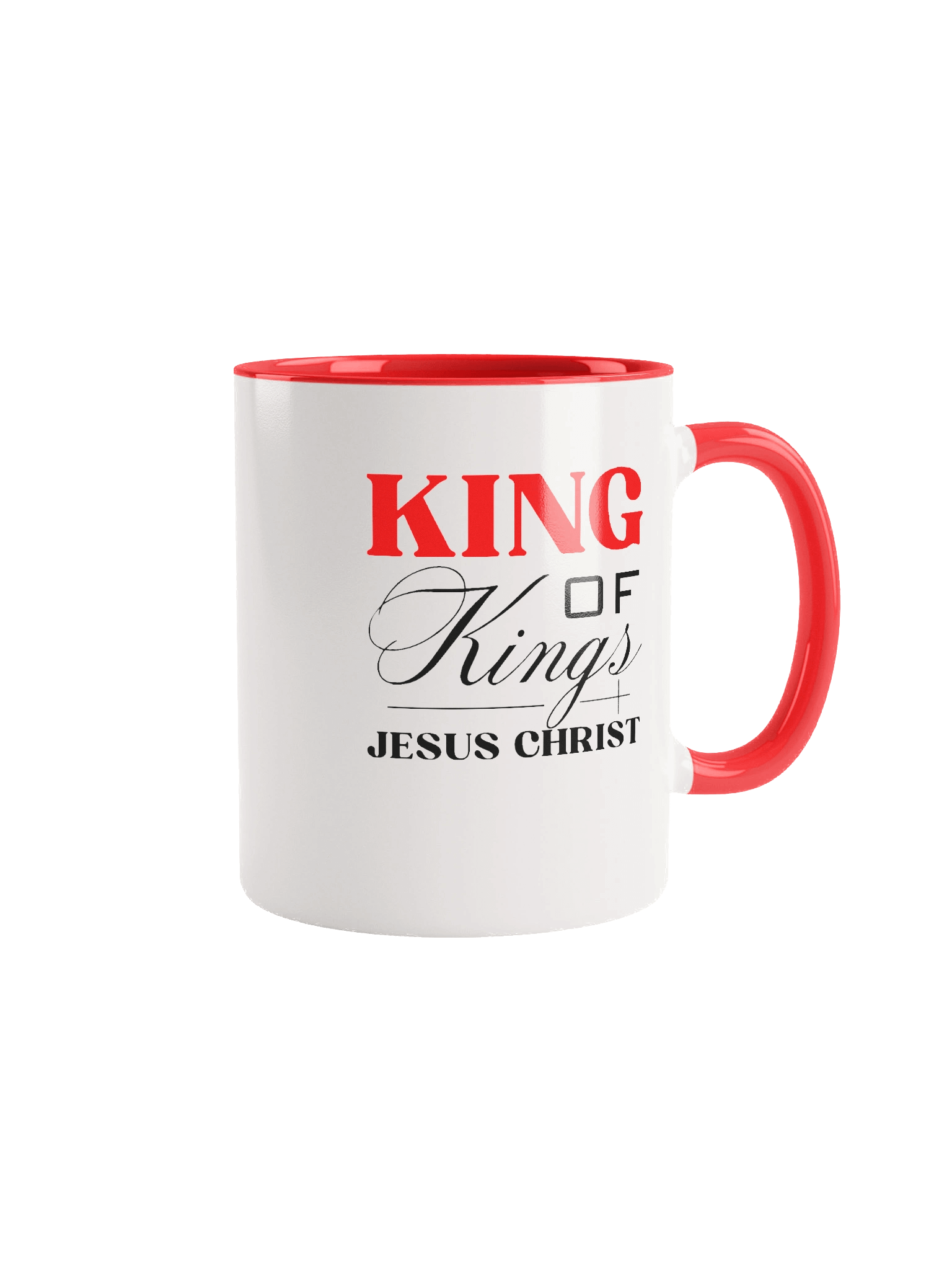 King of Kings Juses Christ Christian Mug | Christian Faith Gift | Inspirational Coffee Cup for Believers product image (2)