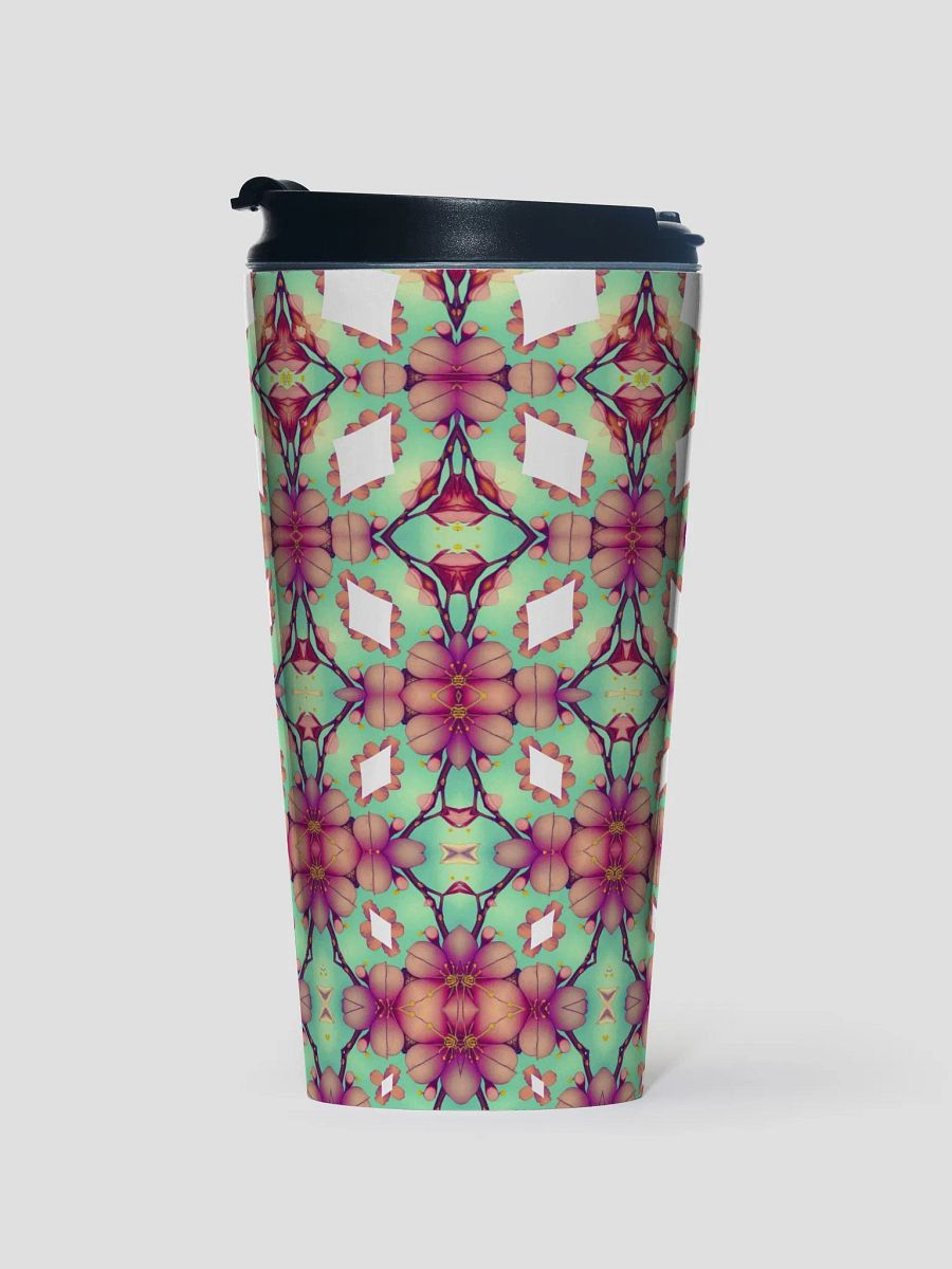 Elegant Diamond & Floral Travel Mug product image (1)