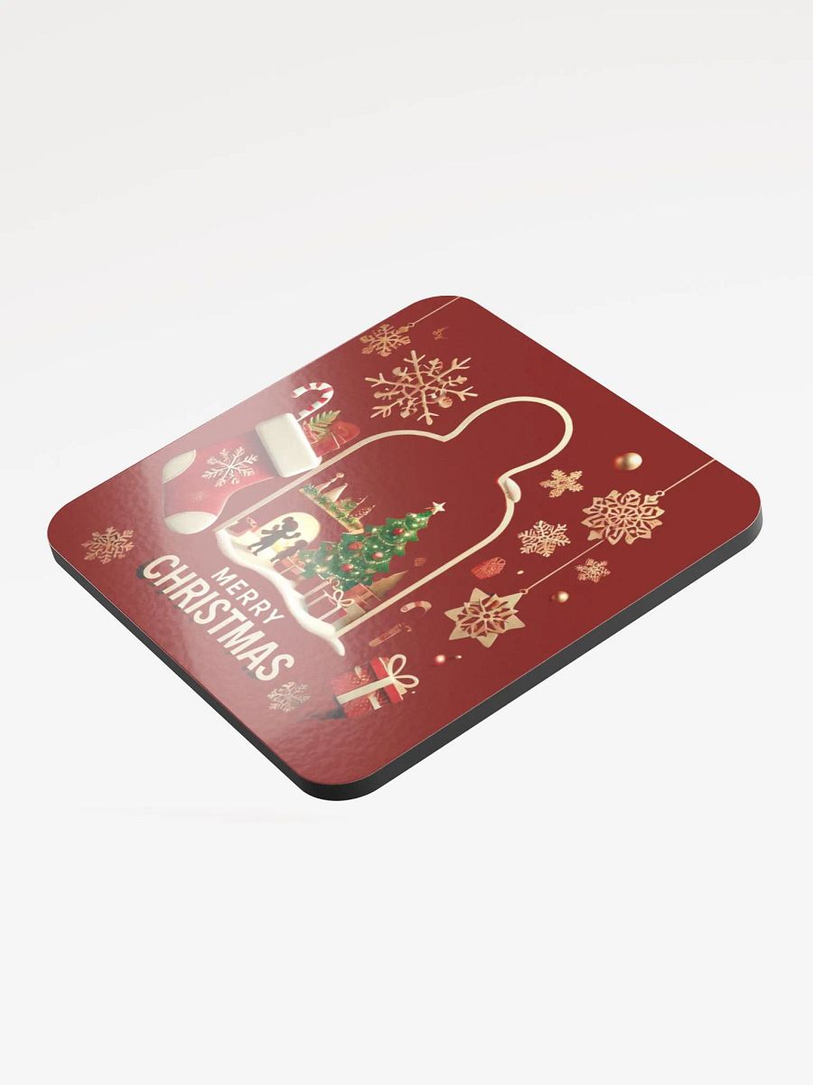 Festive Christmas Glass Dome Coaster product image (3)