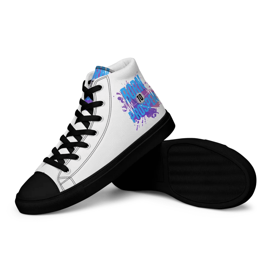 Retro Born to Prosper Splash High Tops product image (12)