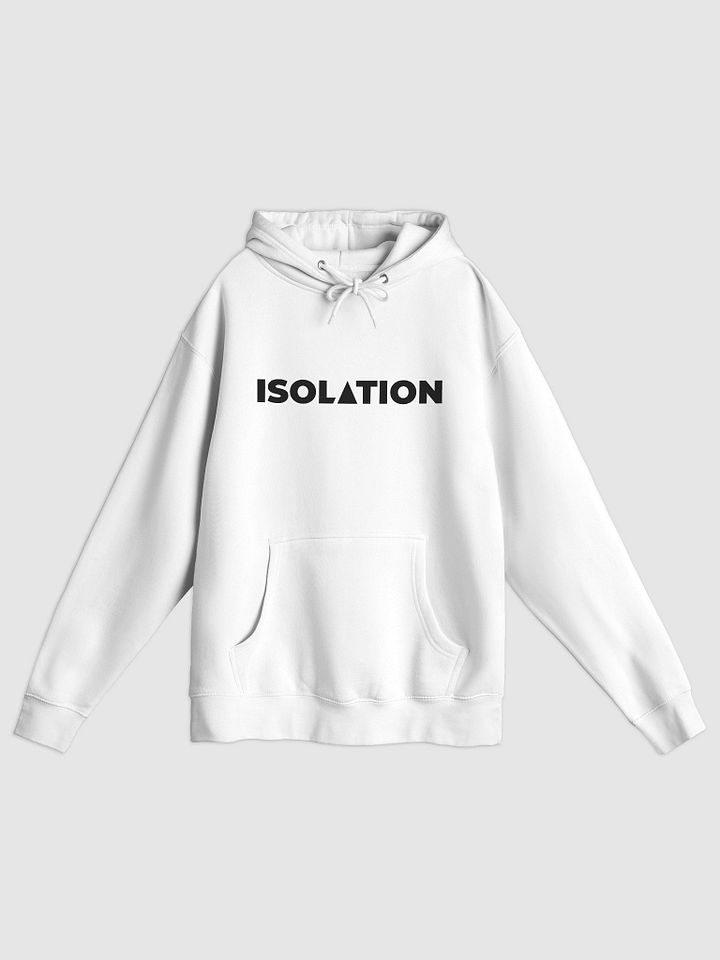 ISOL▲TION — 2024 — TEXT & LOGO — PULLOVER HOODIE — B&W product image (2)
