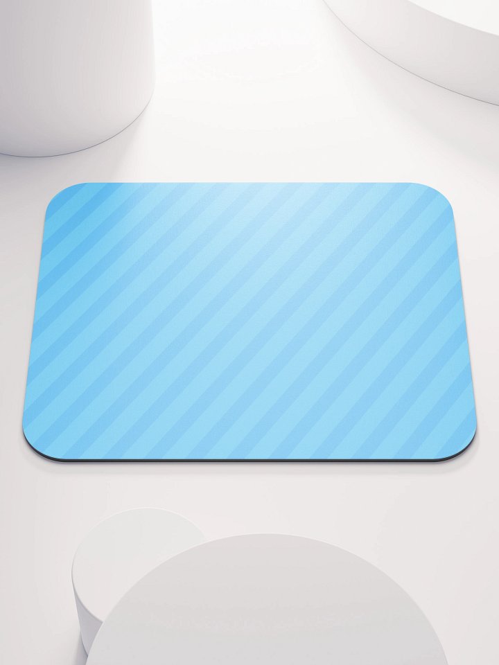 Retro Blue Stripes Mouse Pad product image (1)
