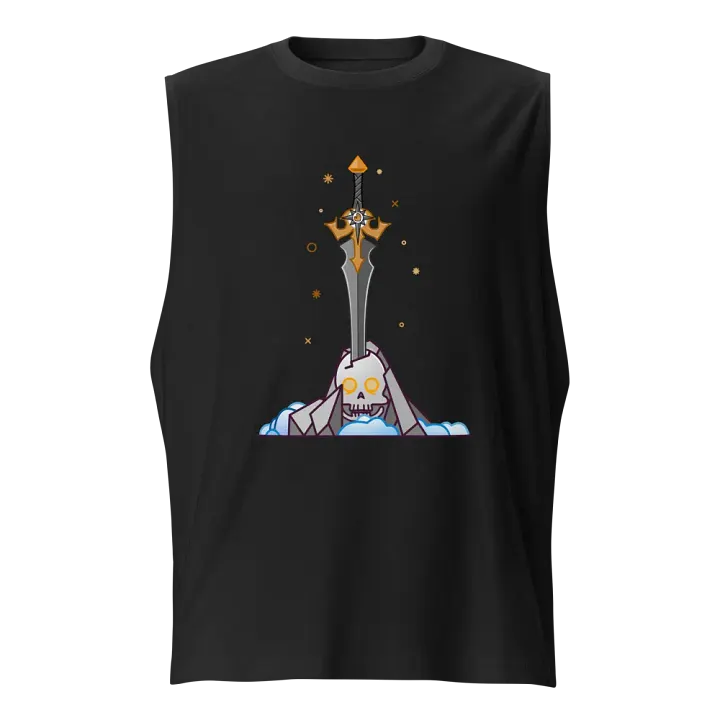 Sword in the Skull - Argent Variation - Men's Style Muscle Tank product image (1)