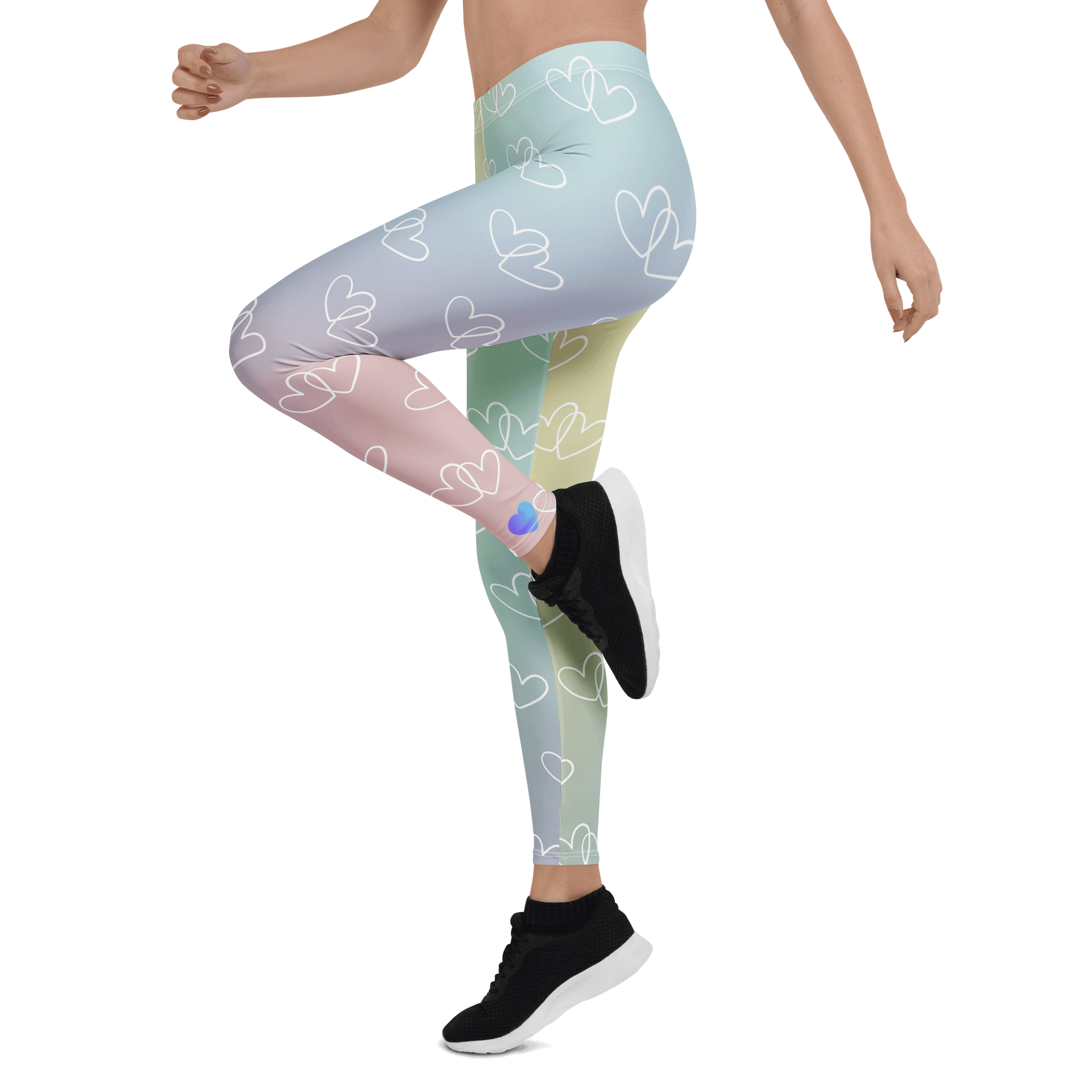 Rainbow Heart Leggings product image (5)