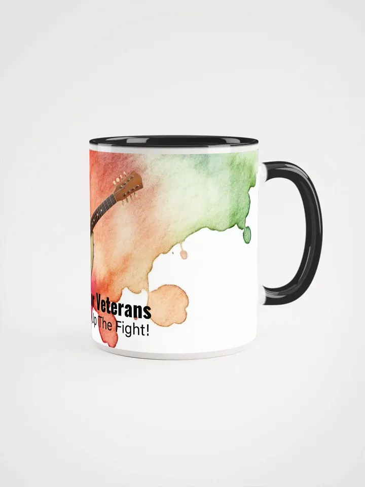 Banjos For Veterans (B4V) Artwork Ceramic Mug with Color Inside product image (8)