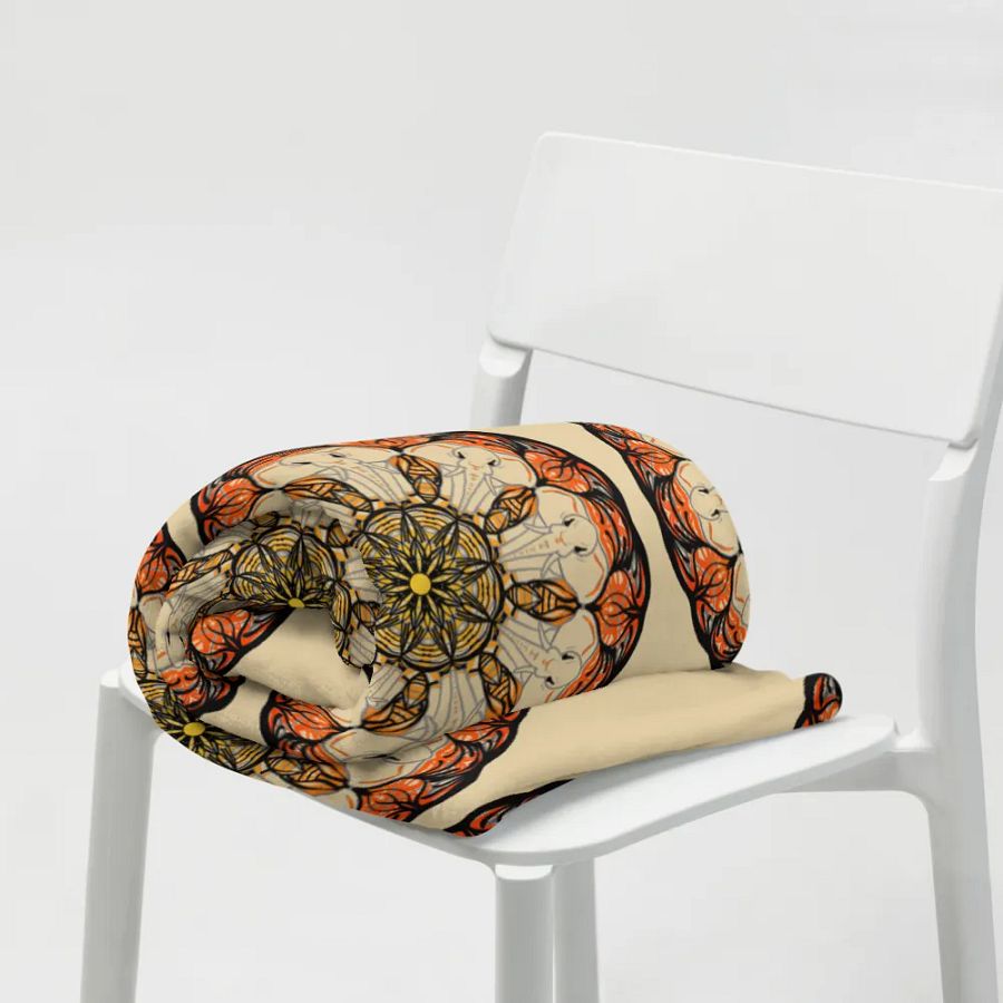 Mandala Elephants Throw Blanket product image (9)
