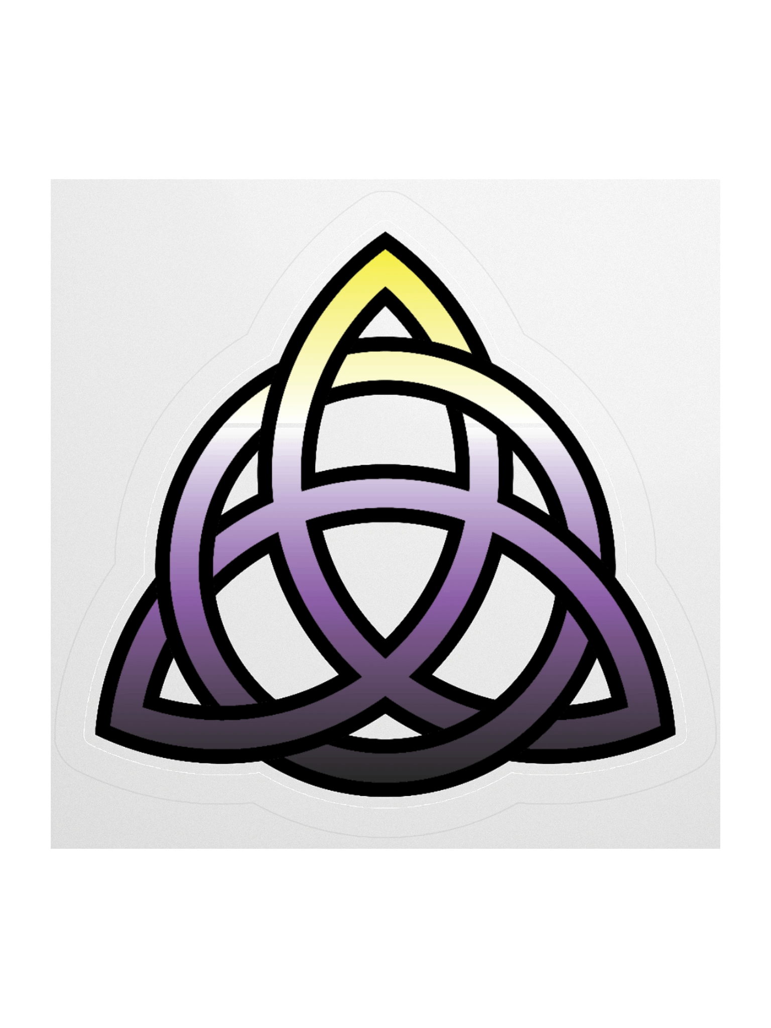 Non-binary Pride Gradient Celtic Knot Sticker product image (3)