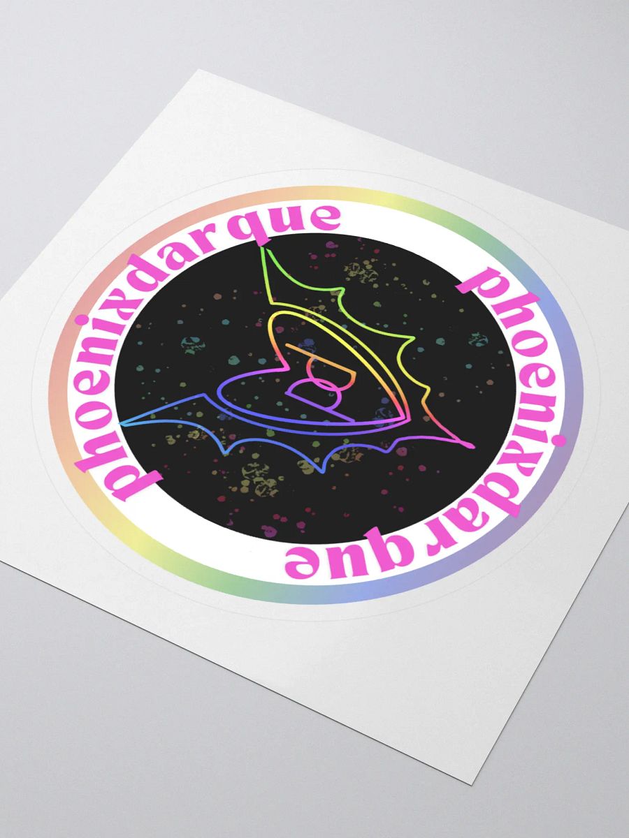 Rainbow Phoenix Sticker product image (3)