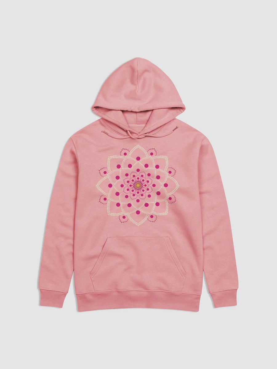 Simple Pink Dot Mandala Unisex Eco Hoodie product image (7)
