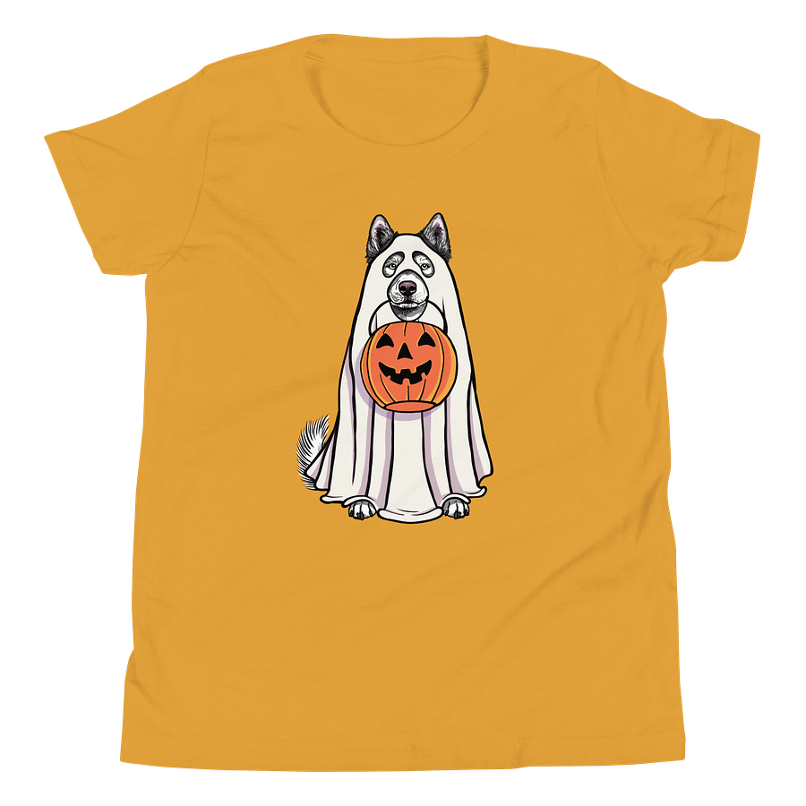 Halloween Alaskan Malamute(Gray) Youth T-Shirt product image (16)