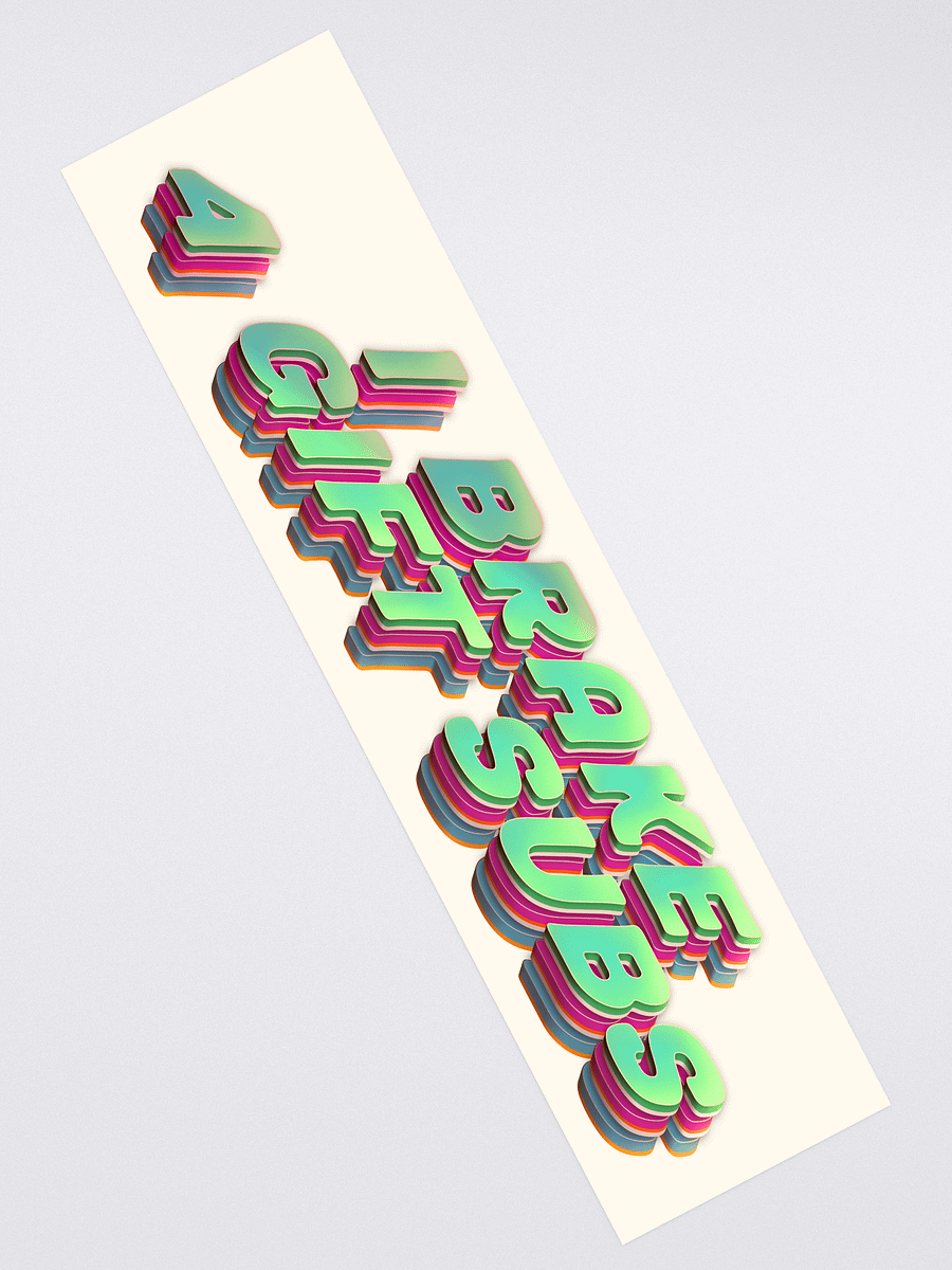 I Brake 4 Gift Subs - Bumper Sticker product image (3)