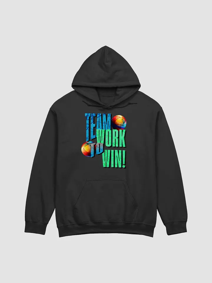 Team Work To Win Volleyball Grunge Hoodie product image (1)