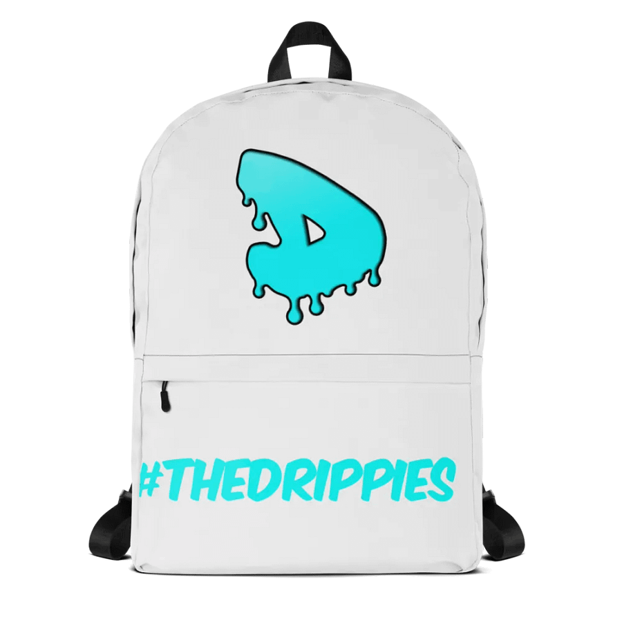 Cyan Drip All-Over Backpack product image (6)