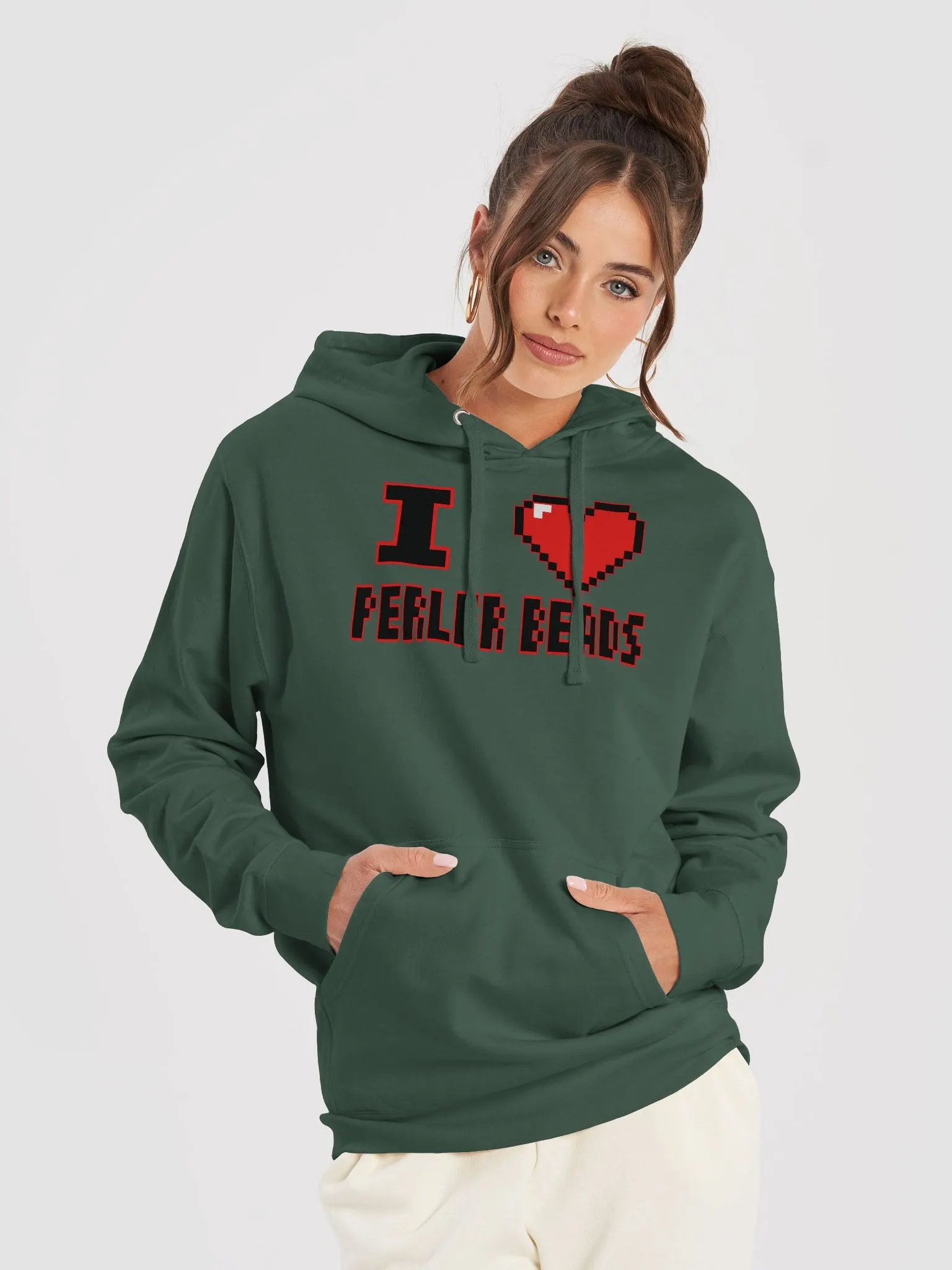 I Heart Perler Bead 2 Hoodie product image (41)