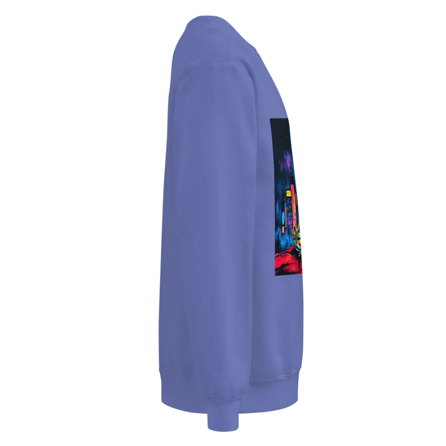 Neon Alien Meditation Sweatshirt product image (4)